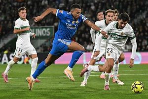 Read more about the article 皇馬2-2戰平升班馬埃爾切　聯賽兩輪不勝　榜首優勢僅剩1分